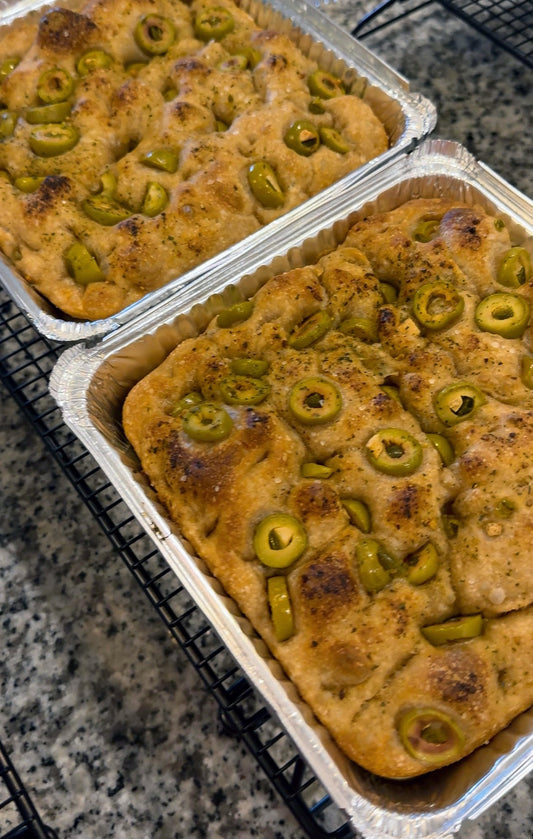 Briny and Bold Sourdough Focaccia
